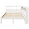vidaXL Bookcase Bed without Mattress White 135x190 cm Double Solid Wood Pine