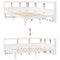 vidaXL Bookcase Bed without Mattress White 135x190 cm Double Solid Wood Pine