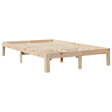vidaXL Bookcase Bed without Mattress 120x190 cm Small Double Solid Wood Pine