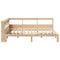 vidaXL Bookcase Bed without Mattress 120x190 cm Small Double Solid Wood Pine
