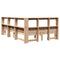 vidaXL Bookcase Bed without Mattress 120x190 cm Small Double Solid Wood Pine