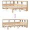 vidaXL Bookcase Bed without Mattress 120x190 cm Small Double Solid Wood Pine