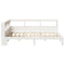 vidaXL Bookcase Bed without Mattress White 120x190 cm Small Double Solid Wood Pine