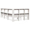 vidaXL Bookcase Bed without Mattress White 120x190 cm Small Double Solid Wood Pine