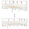 vidaXL Bookcase Bed without Mattress White 120x190 cm Small Double Solid Wood Pine