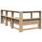 vidaXL Bookcase Bed without Mattress 90x190 cm Single Solid Wood Pine