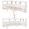 vidaXL Bookcase Bed without Mattress White 75x190 cm Small Single Solid Wood Pine