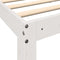 vidaXL Bookcase Bed without Mattress White 75x190 cm Small Single Solid Wood Pine