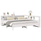 vidaXL Bookcase Bed without Mattress White 200x200 cm Solid Wood Pine