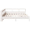 vidaXL Bookcase Bed without Mattress White 200x200 cm Solid Wood Pine