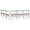 vidaXL Bookcase Bed without Mattress White 180x200 cm Solid Wood Pine