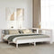 vidaXL Bookcase Bed without Mattress White 180x200 cm Solid Wood Pine