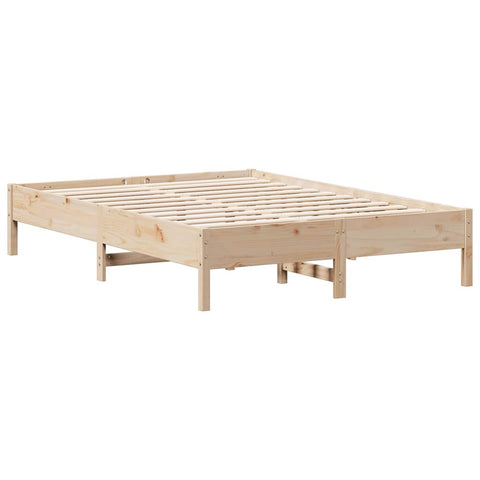 vidaXL Bookcase Bed without Mattress 140x200 cm Solid Wood Pine