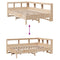 vidaXL Bookcase Bed without Mattress 140x200 cm Solid Wood Pine