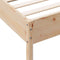 vidaXL Bookcase Bed without Mattress 140x200 cm Solid Wood Pine