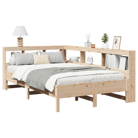 vidaXL Bookcase Bed without Mattress 120x200 cm Solid Wood Pine