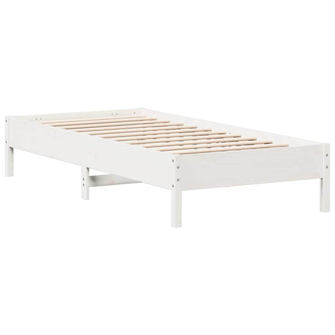 vidaXL Bookcase Bed without Mattress White 100x200 cm Solid Wood Pine