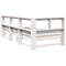 vidaXL Bookcase Bed without Mattress White 100x200 cm Solid Wood Pine