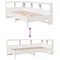 vidaXL Bookcase Bed without Mattress White 100x200 cm Solid Wood Pine