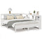 vidaXL Bookcase Bed without Mattress White 140x190 cm Solid Wood Pine