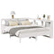 vidaXL Bookcase Bed without Mattress White 140x190 cm Solid Wood Pine