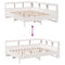 vidaXL Bookcase Bed without Mattress White 140x190 cm Solid Wood Pine