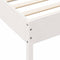vidaXL Bookcase Bed without Mattress White 140x190 cm Solid Wood Pine
