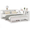 vidaXL Bookcase Bed without Mattress White 135x190 cm Solid Wood Pine