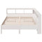 vidaXL Bookcase Bed without Mattress White 135x190 cm Solid Wood Pine