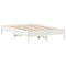 vidaXL Bookcase Bed without Mattress White 135x190 cm Solid Wood Pine