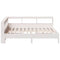 vidaXL Bookcase Bed without Mattress White 135x190 cm Solid Wood Pine