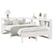vidaXL Bookcase Bed without Mattress White 120x190 cm Solid Wood Pine