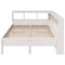 vidaXL Bookcase Bed without Mattress White 120x190 cm Solid Wood Pine