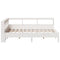 vidaXL Bookcase Bed without Mattress White 120x190 cm Solid Wood Pine
