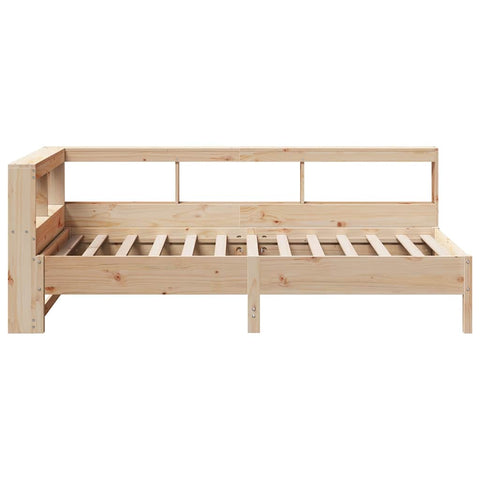 vidaXL Bookcase Bed without Mattress 75x190 cm Solid Wood Pine