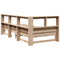 vidaXL Bookcase Bed without Mattress 75x190 cm Solid Wood Pine