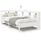 vidaXL Bookcase Bed without Mattress White 75x190 cm Solid Wood Pine
