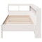 vidaXL Bookcase Bed without Mattress White 75x190 cm Solid Wood Pine