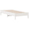 vidaXL Bookcase Bed without Mattress White 75x190 cm Solid Wood Pine