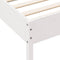 vidaXL Bookcase Bed without Mattress White 75x190 cm Solid Wood Pine