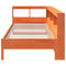vidaXL Bookcase Bed without Mattress Wax Brown 75x190 cm Solid Wood Pine