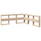 vidaXL Bookcase Bed without Mattress 200x200cm Solid Wood Pine