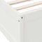 vidaXL Bookcase Bed without Mattress White 200x200cm Solid Wood Pine