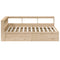 vidaXL Bookcase Bed without Mattress 160x200cm Solid Wood Pine