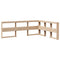 vidaXL Bookcase Bed without Mattress 160x200cm Solid Wood Pine