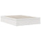 vidaXL Bookcase Bed without Mattress White 160x200cm Solid Wood Pine