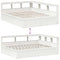 vidaXL Bookcase Bed without Mattress White 160x200cm Solid Wood Pine