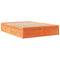 vidaXL Bookcase Bed without Mattress Wax Brown 160x200cm Solid Wood Pine