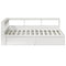 vidaXL Bookcase Bed without Mattress White 150x200cm Solid Wood Pine