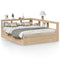 vidaXL Bookcase Bed without Mattress 140x200cm Solid Wood Pine